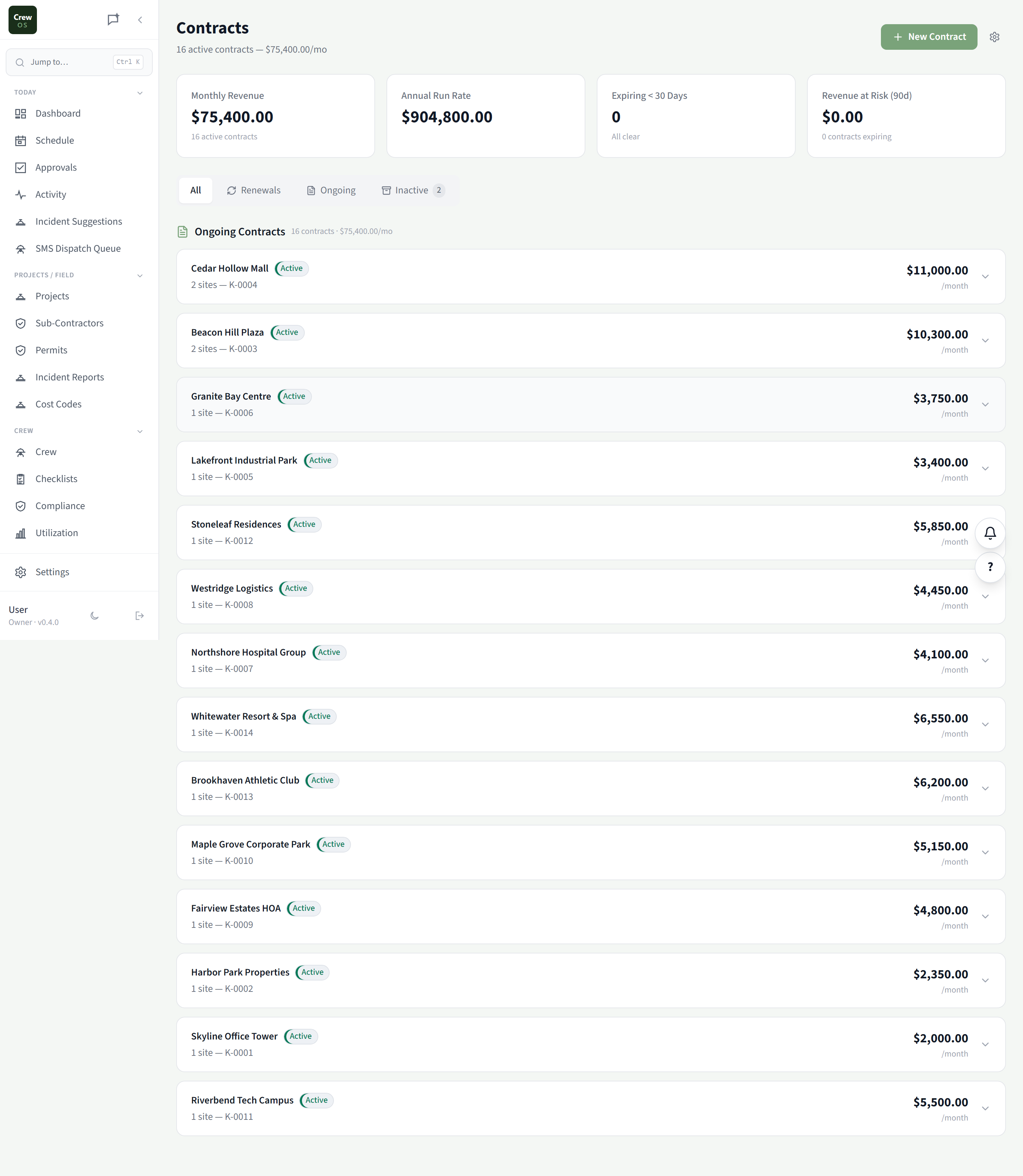 CrewOS Contracts