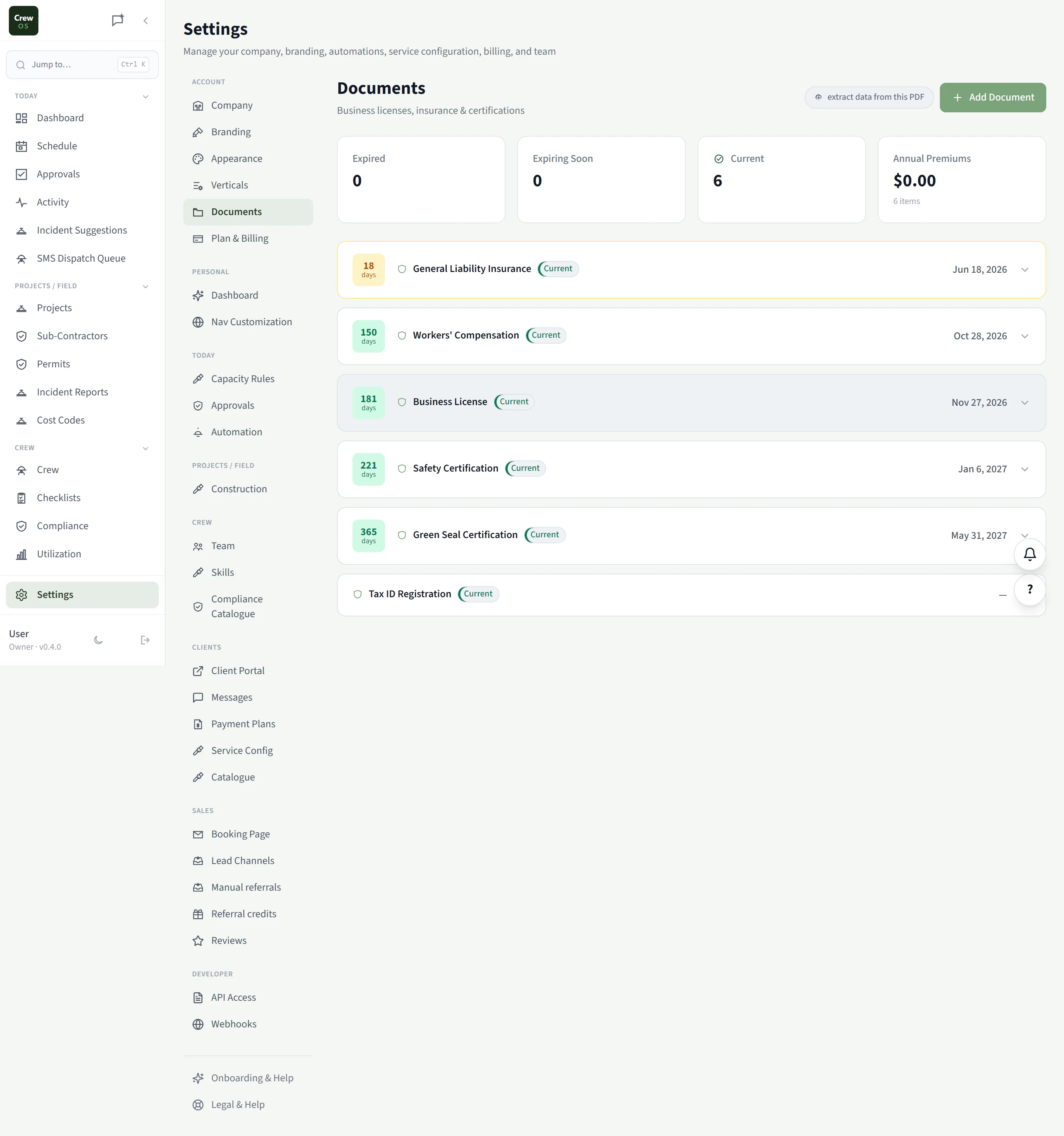 CrewOS Documents